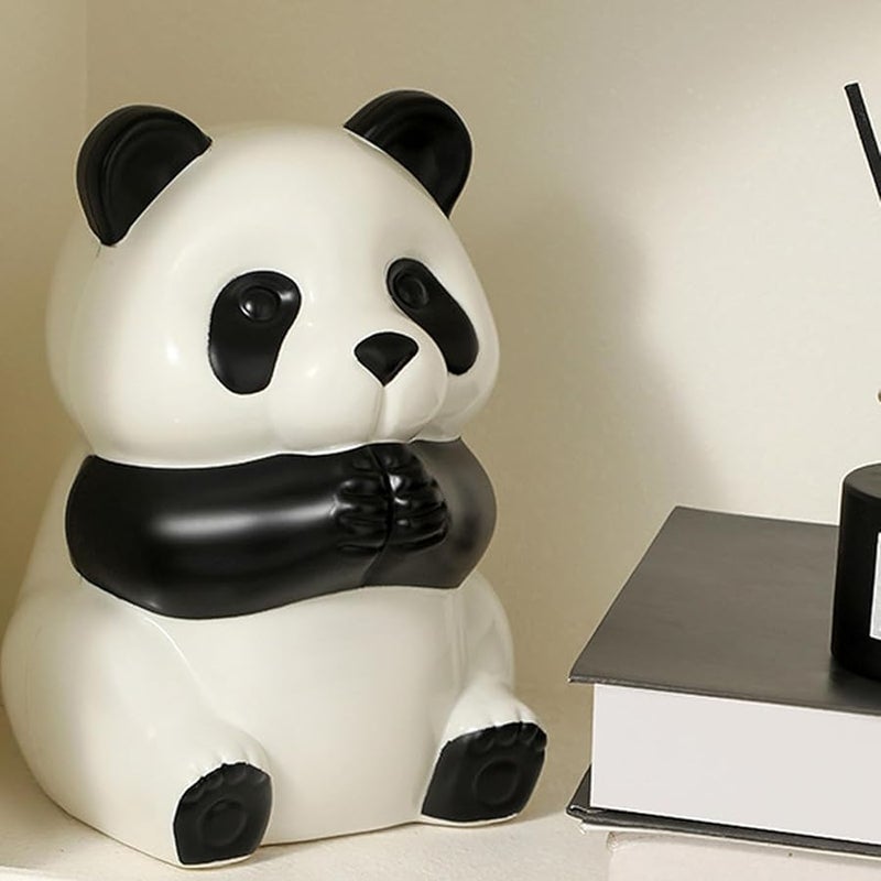 Plating Panda Tissue Box Dispenser Modern Animal Pattern Space Saving Home Office Decor - Image 4